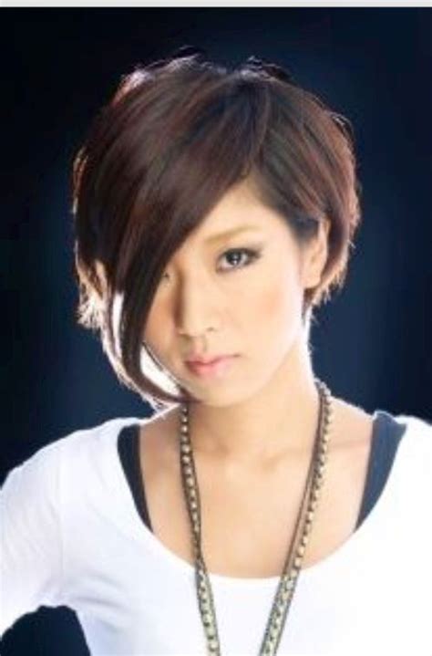 Short Hairstyle For Asian Square Face Wavy Haircut
