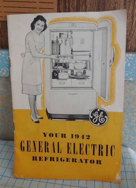 General Electric GE 1942 Refrigerator Manual Cookbook Etsy