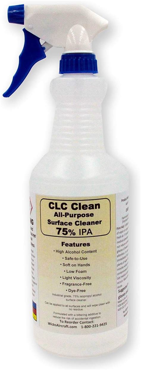 Isopropyl Alcohol Cleaner 75 Ipa Industrial Grade Cleaner 32 Oz