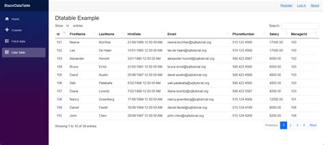 Jquery Datatable With Blazor In Asp Net Tajuddin S Blog