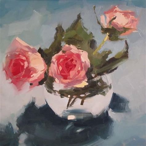 Daily Paintworks STRIKE A ROSE Original Fine Art For Sale