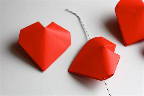 Origami Valentines Day Hearts Cards