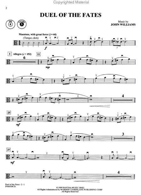 The empire strikes back arranged for treble clef instrument or piano. Star Wars - Episodes I, II & III (Viola/Piano) By John ...