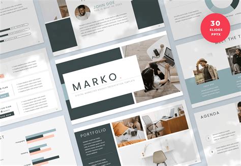 Marko Digital Marketing Agency Powerpoint Presentation Template Graphue