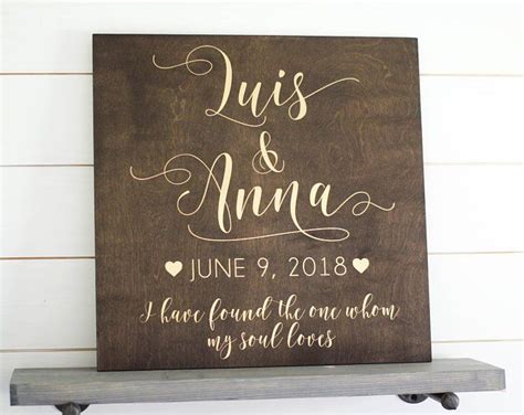 Wooden Wedding Welcome Sign With Names And Date Rustic Etsy Wedding