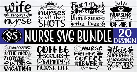 Nurse SVG Bundle Bundle · Creative Fabrica