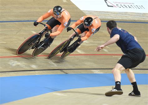 Dutch Delight In Mens Team Sprint As Uci World Track Cycling