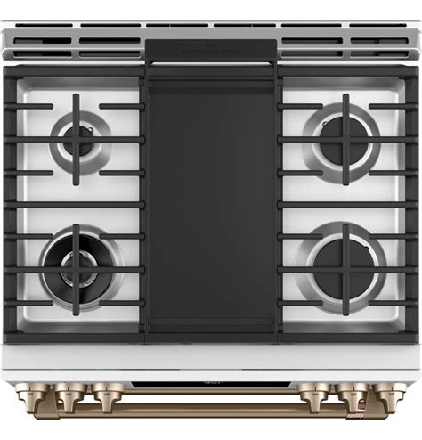 Cafe C2s950p4mw2 Matte White Lpgas Dual Fuel 30 Slide In Double Oven