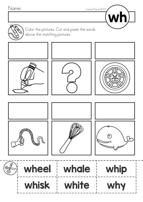 Free Digraph Wh Phonics Word Work Multiple Phonograms Blends