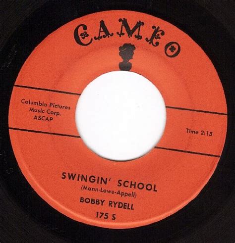 Bobby Rydell Mann Lowe Appel Swingin School Ding A Ling Vg 45 W Ps Music