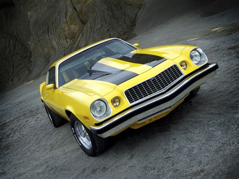 1975 Chevrolet Camaro Classic Muscle Hot Rod Rods Wallpapers Hd