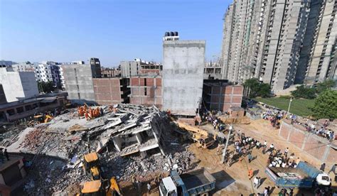 Greater Noida At Least 3 Killed Several Trapped As Buildings Collapse