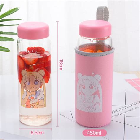 Japanese Girl Water Bottle With Bag — Buy Online At Lunchbox Sale Girls Water Bottles