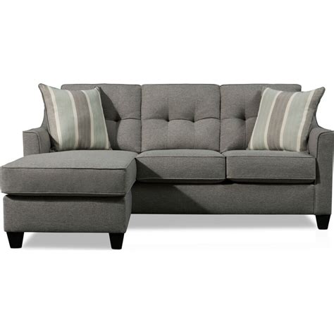 Monica Sofa With Chaise Chair And Ottoman Gray Value City Furniture