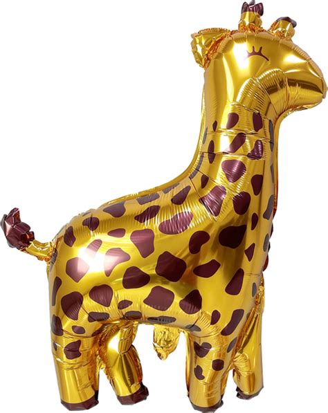 27i Giraffe Gold Air Filled 10 Count Havin A Party