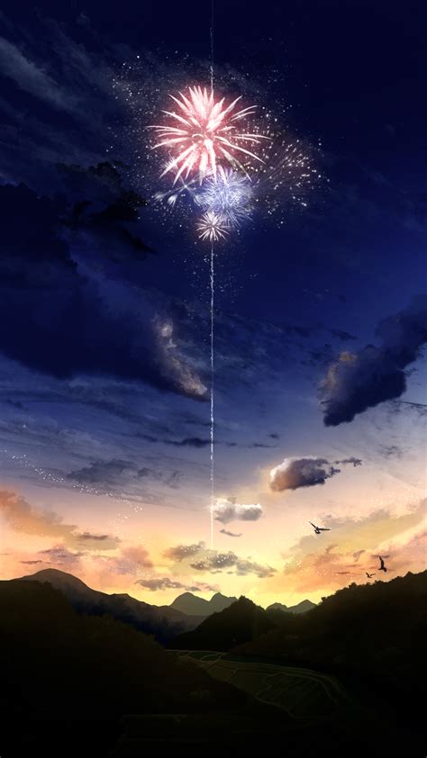 anime fireworks wallpaper