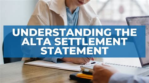 Understanding The Alta Settlement Statement Youtube