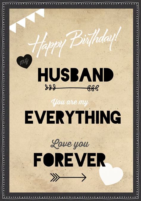 Happy Birthday To My Husband Husband Birthday Quotes Happy Birthday