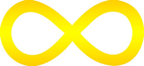 Golden Infinity Symbol Free Clip Art