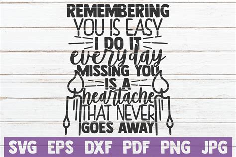 Remembering You Is Easy I Do It Every Day Svg Cut File By Mintymarshmallows Thehungryjpeg