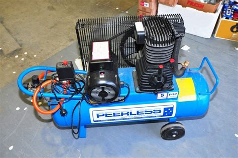 Maybe you would like to learn more about one of these? Workshop Compressor - Peerless model P12 Tradesman, Single cylinder electri Auction (0014 ...