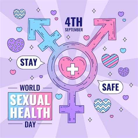 world sexual health day concept free vector