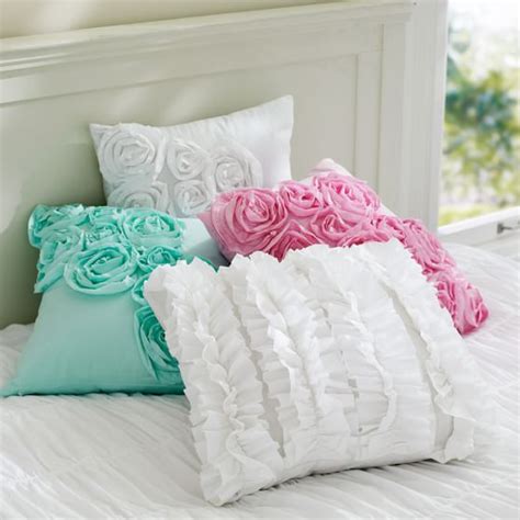 Ruffle And Rose Pillow Covers Pbteen