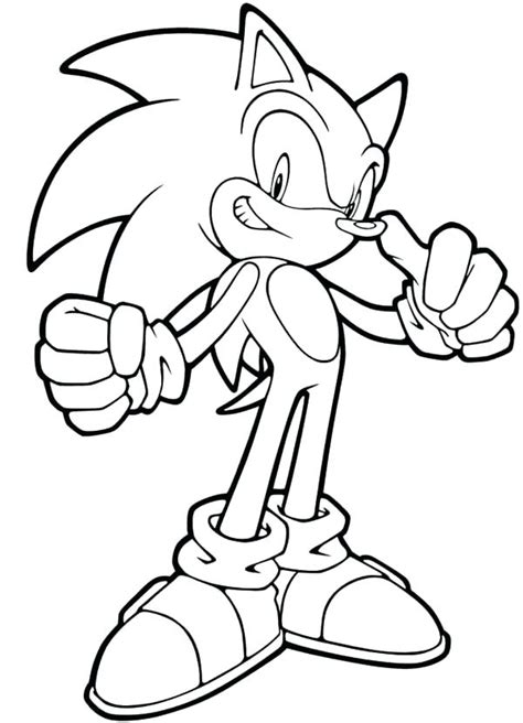He is an anthropomorphic hedgehog born with the ability to run faster than the speed of sound, hence his. Sonic Games Coloring Pages at GetColorings.com | Free ...