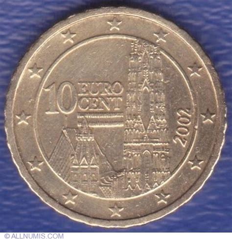 10 Euro Cent 2002 Euro 1999 2009 Austria Coin 473