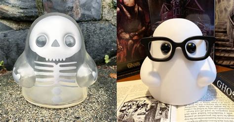 The Blot Says Tiny Ghost Silver Specter And Nerdy Ghost Edition Vinyl Figures By Reis Obrien