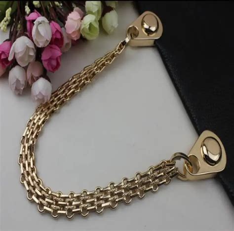 2 Pcslot Gold Plating High End Diy Leather Length 50 Cm Handbag Aglet Chain Arm In Arm