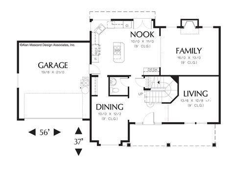Mascord House Plan 22112 - The Alexander | House plans, House plans farmhouse, Dream house plans