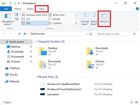 Windows 10 How To Clear The Recent Files History In File Explorer