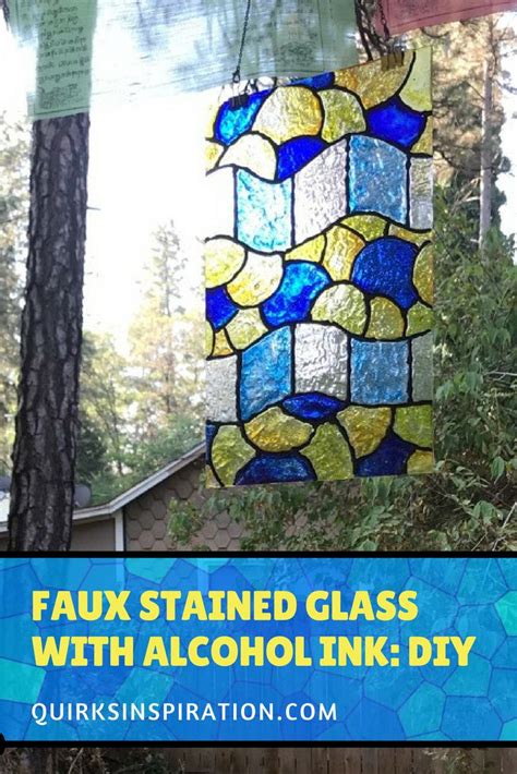 Diy Translucent Faux Stained Glass Out Of Alcohol Ink