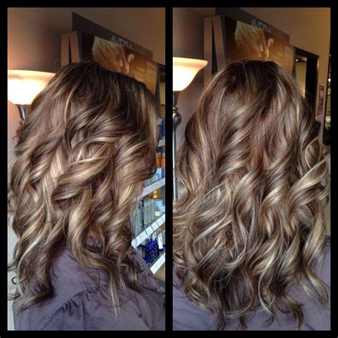 Caramel balayage on short hair Highlights lowlights, chocolate and caramel, curls, Amber ...