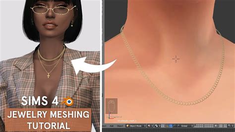 Sims 4 Cc Making Process Chain Necklace Tutorial Youtube