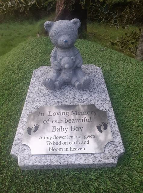 Personalised Baby Memorial Stone Flat Baby Grave Stone Flat Grave