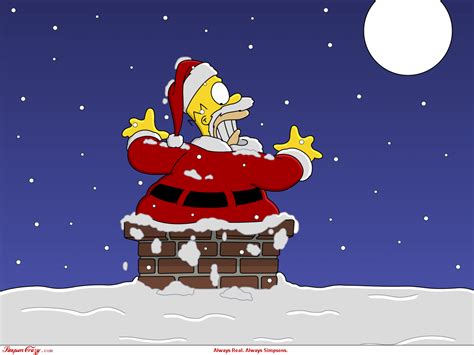 Merry Christmas Simpsons Wallpapers Wallpaper Cave