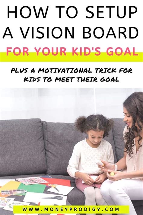 A Vision Board For Kids Trick Kid Vision Board Ideas With Video