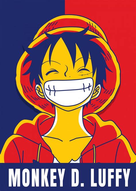 Monkey D Luffy Poster By Introv Art Displate Luffy Monkey D