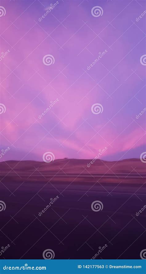 Purple And Pink Clouds During Sunset Stock Image Image Of Clouds