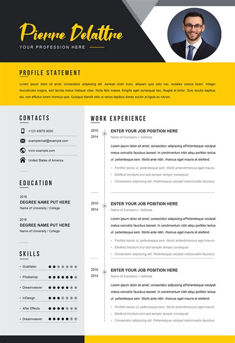 This avoids listing a job history, and instead sets out skills and competencies that closely match target jobs. Sample CV for Job - Editable CV Word