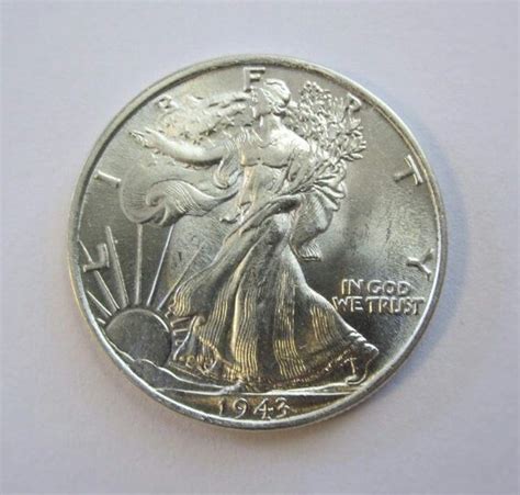 1943 P Walking Liberty Half Dollar Uncirculated Half Dollar Coins