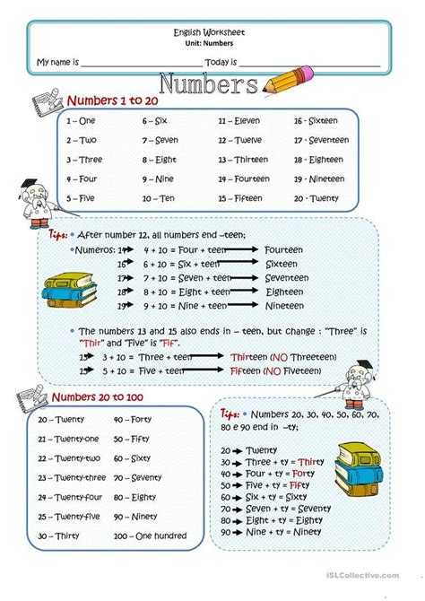 Mix Of Numbers English Esl Worksheets Teaching Numbers Teaching