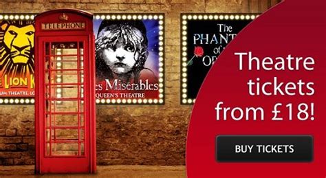 Cheap London Theatre Tickets From Only £18 Premier Ticket