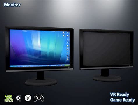 Pc Monitor 3d Asset Game Ready Cgtrader