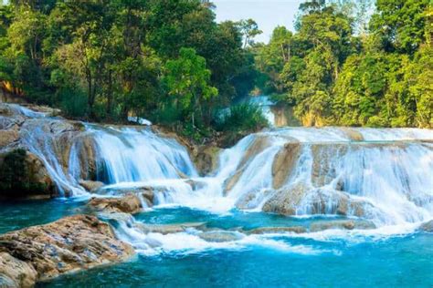 Cascadas De Agua Azul En Chiapas ¡increible El Souvenir