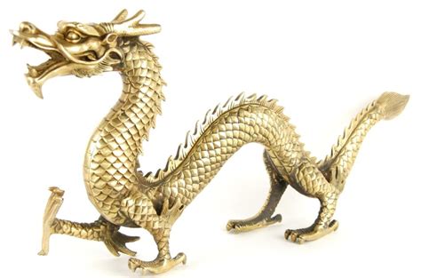 Chinese Dragon Bronze Statue Bronze Statue Mythical Creatures