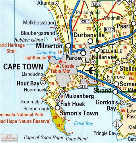 Western Cape Mapstudio Travel Map Nostromoweb