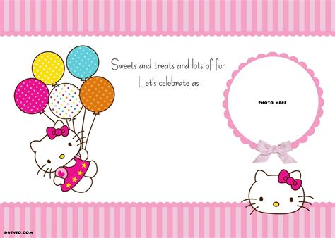 Free Personalized Hello Kitty Birthday Invitations Free Printable